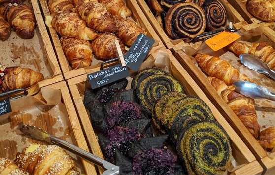 Selection of traditional Hungarian baked pastries.